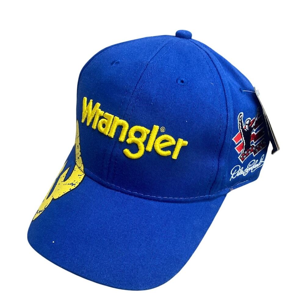 NWT Vintage Style Dale Earnhardt Jr. #3 Wrangler Hat Nascar Blue
